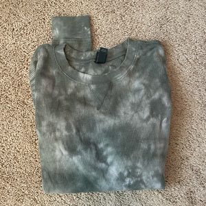 green tie dye long sleeve